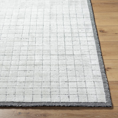 Carre Handmade Rug — Light Beige / Charcoal | CCR-2301