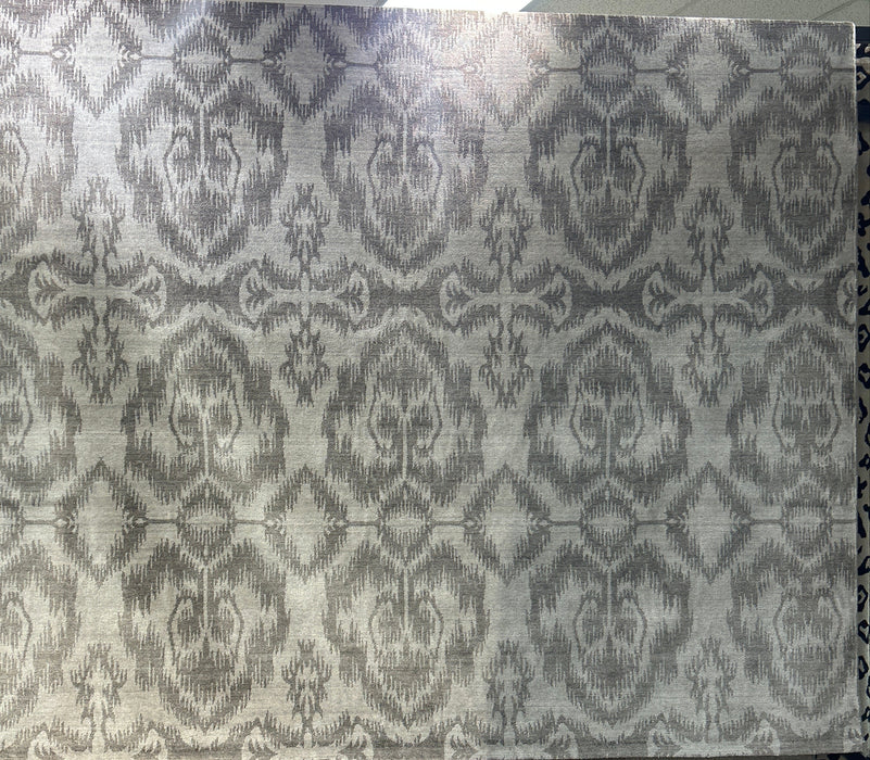 8'x10' Power-Loomed Transitional Style Grey/Ivory Area Rug – KB Rugs