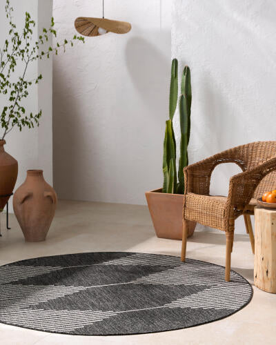 Livabliss Eagean Machine Woven Rug — Charcoal / Gray | EAG-2348