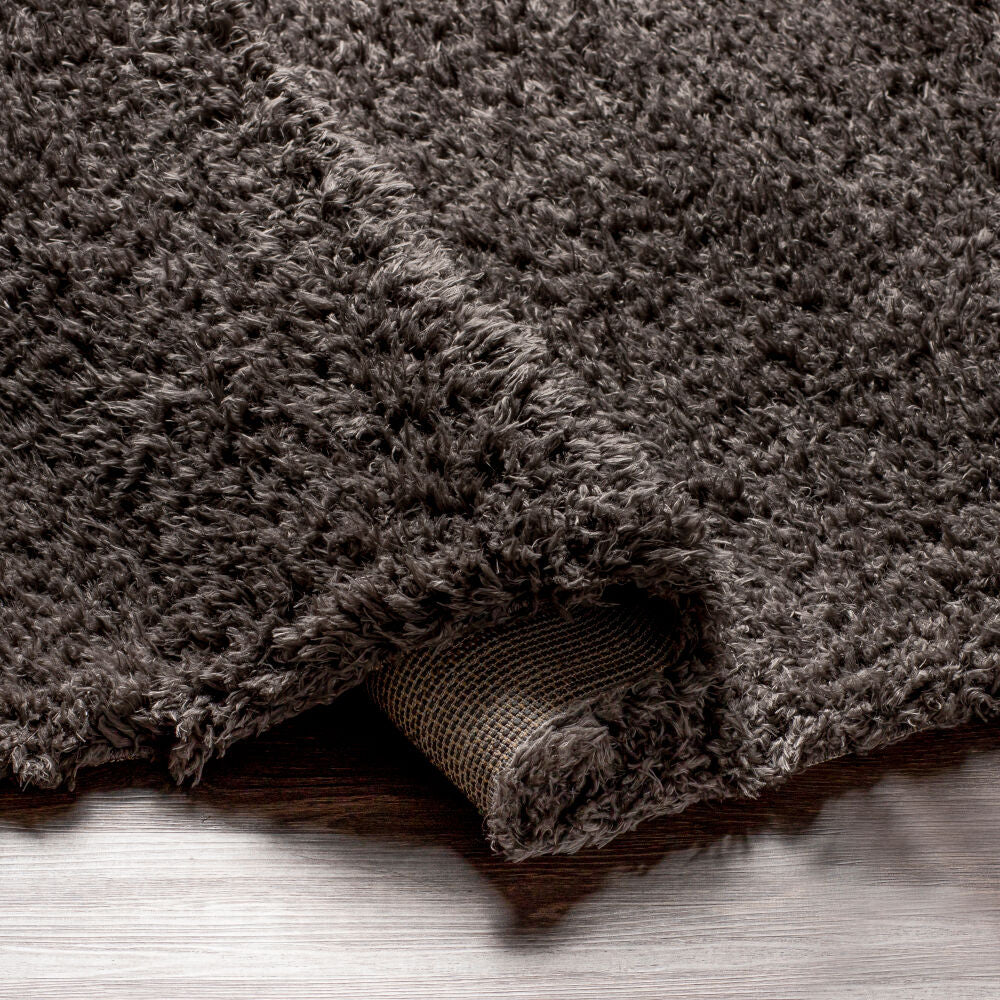 Angora Machine Woven Rug — Charcoal | ANG-2300 - construction