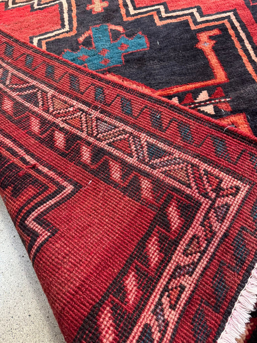 3’9 x 13’ Tribal Silk/Wool Hand-knotted