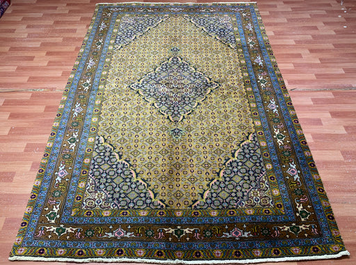 7'x10' Hand-Knotted Persian Olive/Multi Area Rug – KB Rugs 