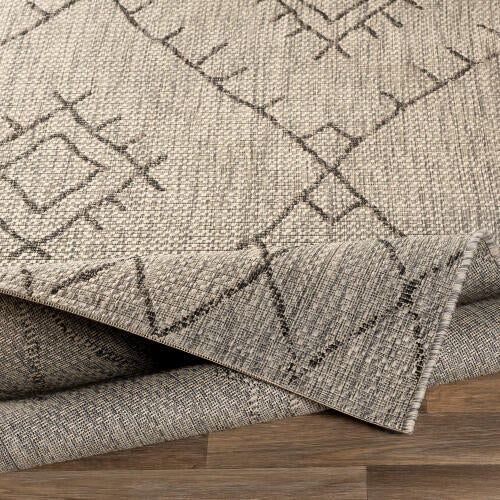 Livabliss Eagean Machine Woven Rug — Taupe / Charcoal | EAG-2328