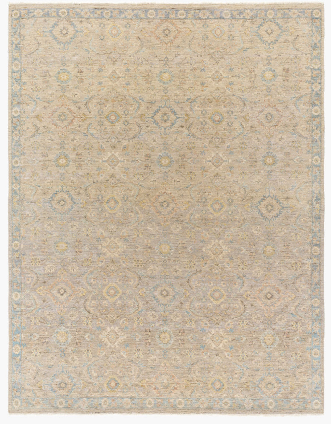 Anatolia Hand Knotted Rug — Denim / Light Beige | ANY-2307 - performance