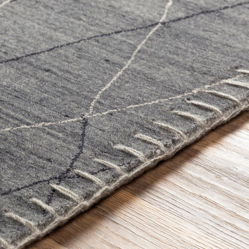 Arlequin Handmade Wool & Viscose Rug — Charcoal | ARQ-2300