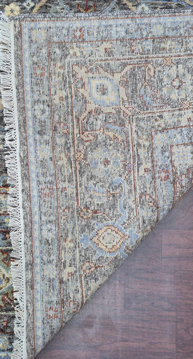 9x12 ft Hand knotted Carpet, Oriental  Bijar design, Color Tarmac