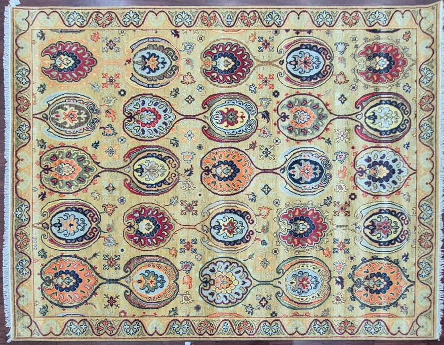 8X10FT ,HANDKNOTTED WOOLLEN CARPET , ORIENTAL DESIGN