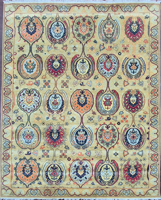 8X10FT ,HANDKNOTTED WOOLLEN CARPET , ORIENTAL DESIGN