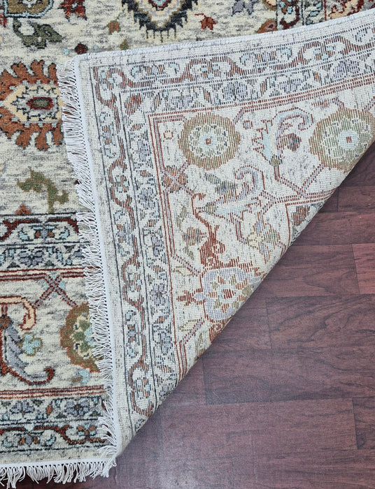 8x10 ft. Hand knotted carpet Oriental all over design  ,Vanilla Beige