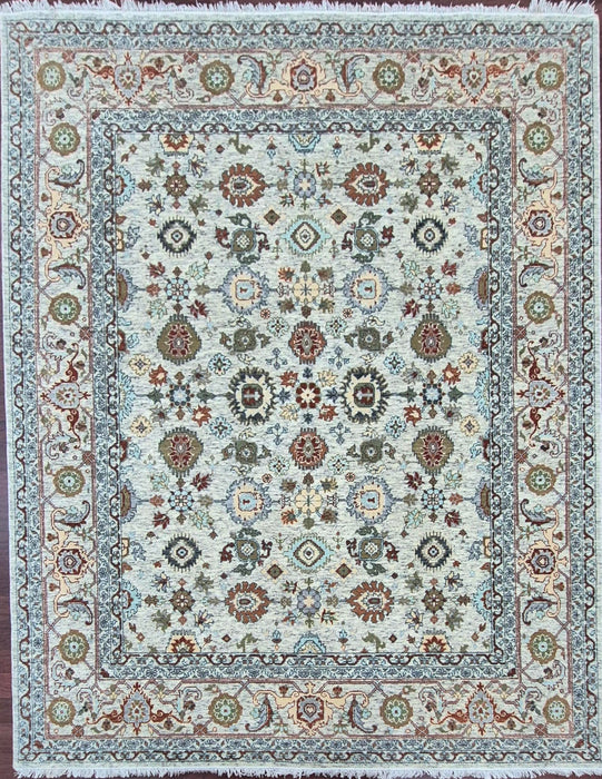 8x10 ft. Hand knotted carpet Oriental all over design  ,Vanilla Beige