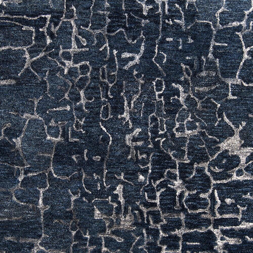 Banshee Handmade Wool & Viscose Rug — Dark Blue | BAN-3306 - performance