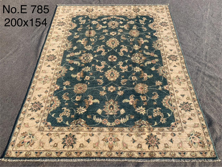 4’9” x 6’5” Afghan Chobi Wool Rug