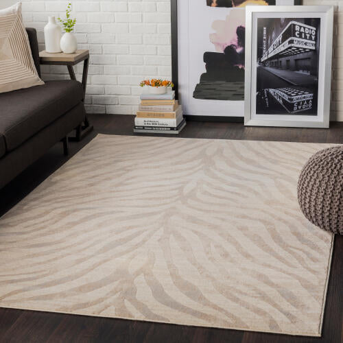 City Machine Woven Rug — Beige / Taupe | CIT-2301