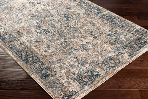 Livabliss  Mirabel Machine Woven Rug — Taupe / Denim | MBE-2312