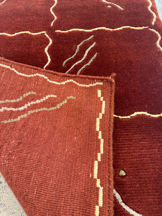 2'x3' 100% Wool Nepali Hand Knotted Area Rug