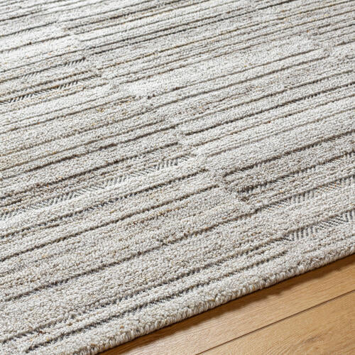 Calgary Handmade Rug — Light Gray / Ivory | CGR-2303