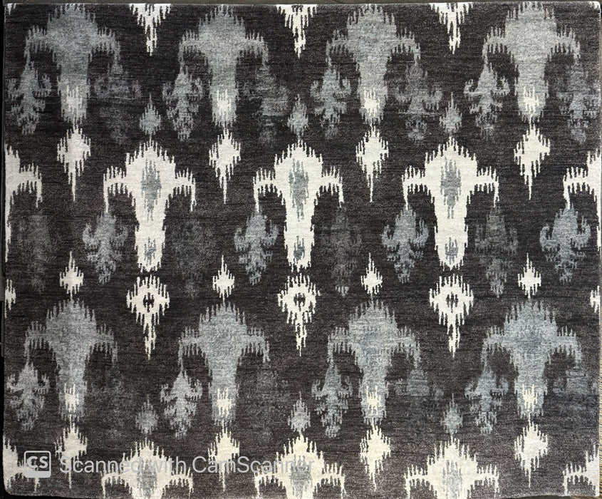 8'x10' Hand-Knotted Nepali Multi/Black Area Rug – KB Rugs