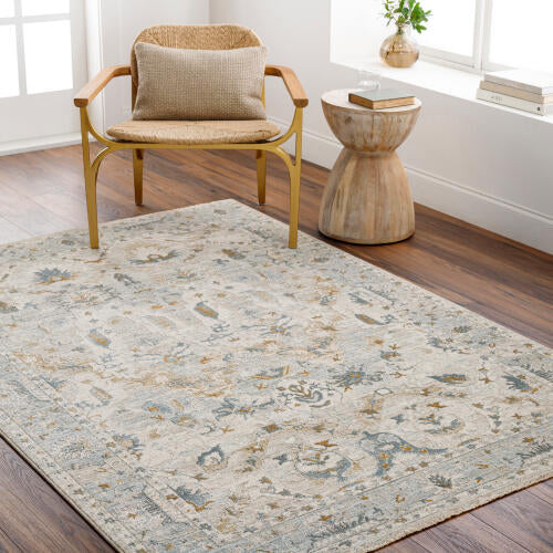 Livabliss  Dresden Machine Woven Rug — Ivory / Mist | DRE-2308