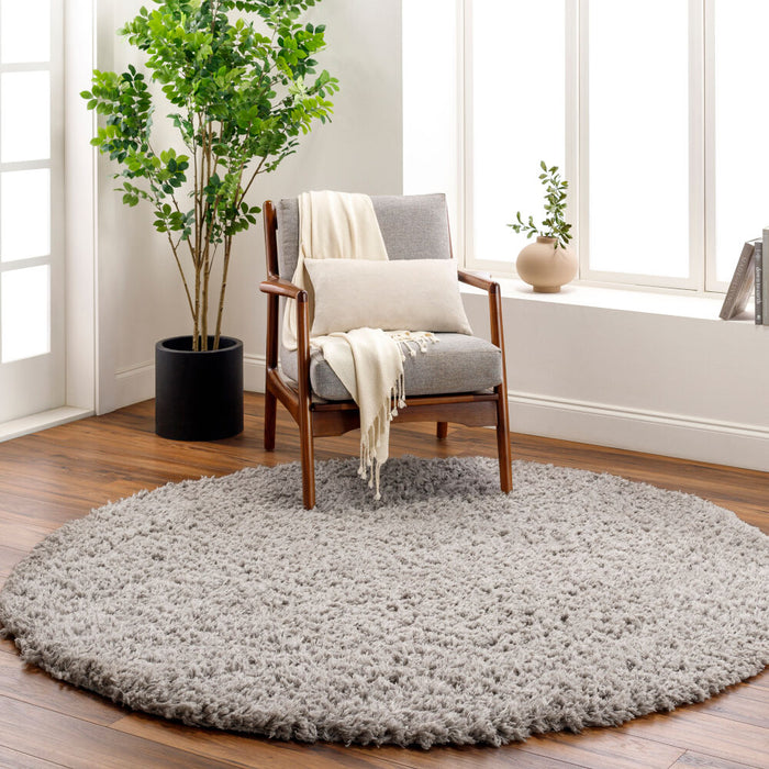 Angora Machine Woven Rug — Medium Gray | ANG-2302