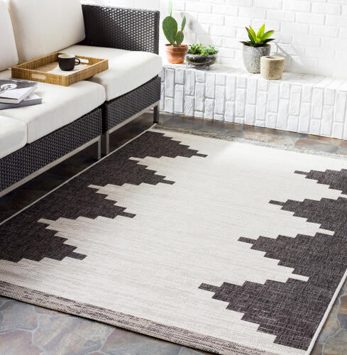 Livabliss  Eagean Machine Woven Rug — Charcoal / Ivory | EAG-2356 - colour & pattern
