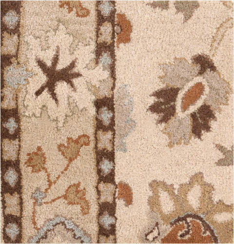 Caesar Handmade Wool Rug — Ivory / Gold / Rust | CAE-1010