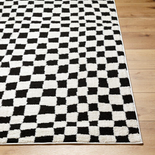 Livabliss Freud Machine Woven Rug — Ivory / Black | FEU-2302