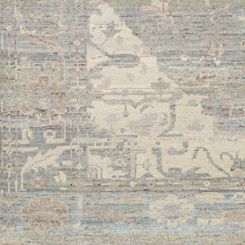 Cappadocia Handmade Wool Rug — Ice Blue / Sand | CPP-5033 - construction