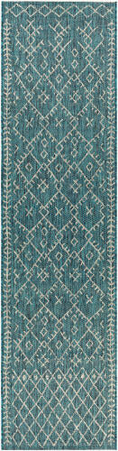 Livabliss Eagean Machine Woven Rug — Teal / Ivory | EAG-2330