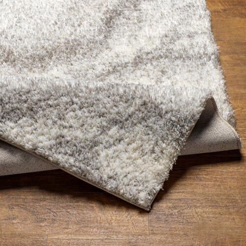 Cloudy Shag Machine Woven Rug — Off-White / Gray | CDG-2306 - construction