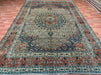 7'x10' Hand-Knotted Persian Teal/Multi Area Rug – KB Rugs 