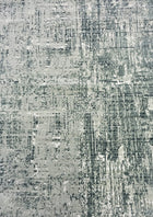 8'X10' High-Graded Polyester Contemporary Style Area Rug- Green/Grey (Power-Loomed)