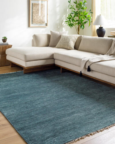 Epic Handmade Wool Rug — Teal | EPI-2312 - colour & pattern