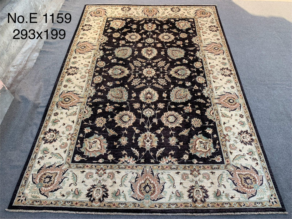 6’5” × 9’6” Hand-Knotted Afghan Chobi Wool Rug