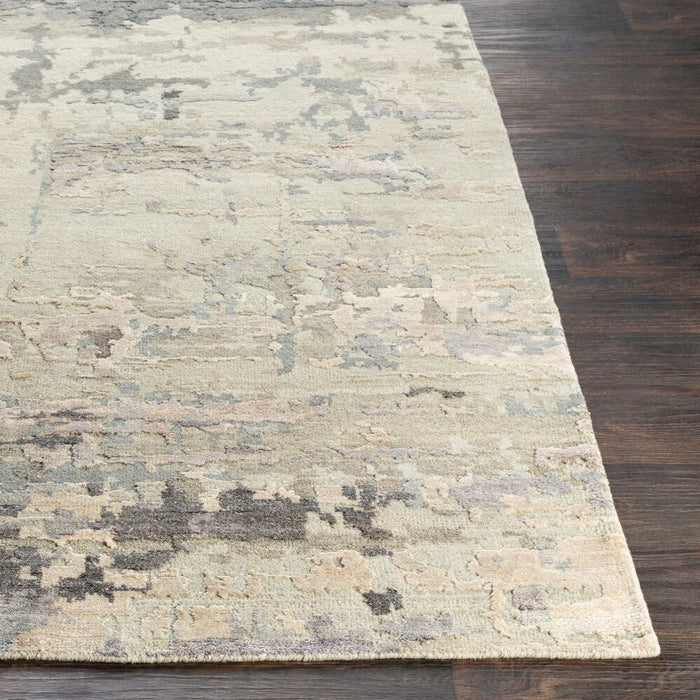 Arte Handmade Wool & Viscose Rug — Gray / Taupe | RTE-2303
