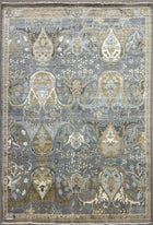 9’0X11’9 Hand Knotted 100% Wool/Silk Area Rug