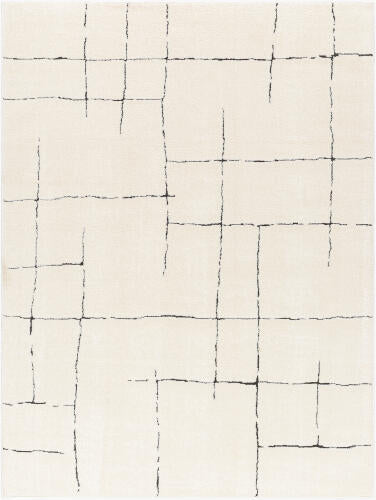 Livabliss Freud Machine Woven Rug — Ivory / Black | FEU-2300 - performance