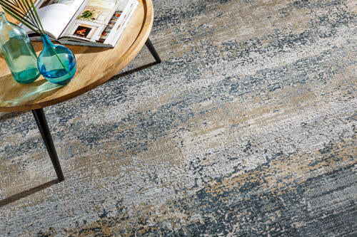 Brunswick Machine Woven Rug — Blue / Sand | BWK-2304