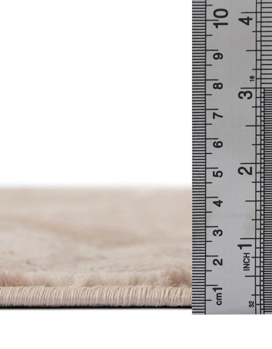 Oregon Textured Low-Pile Area Rug – Ivory / Beige / Grey – 8' x 11'