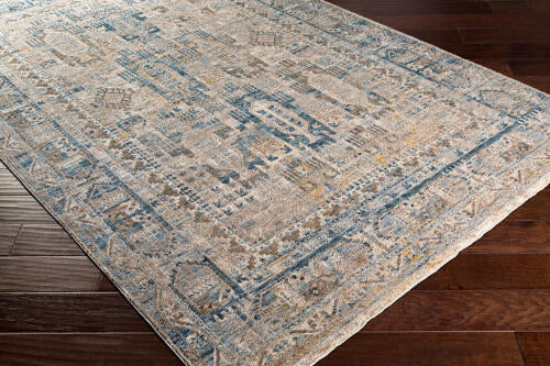 Livabliss Mirabel Machine Woven Rug — Ivory / Denim | MBE-2302