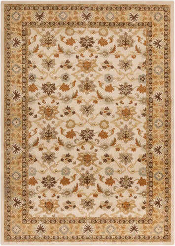 Caesar Handmade Wool Rug — Ivory / Gold / Rust | CAE-1010