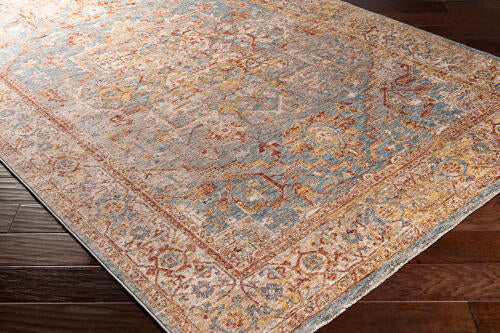 Livabliss  Mirabel Machine Woven Rug — Rust / Blue | MBE-2310