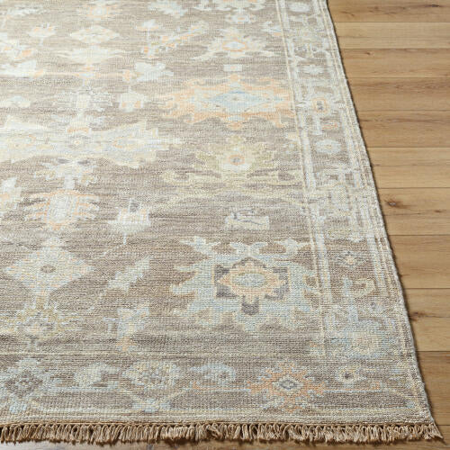 Antalya Handmade Wool Rug — Tan / Sage | ANT-2301