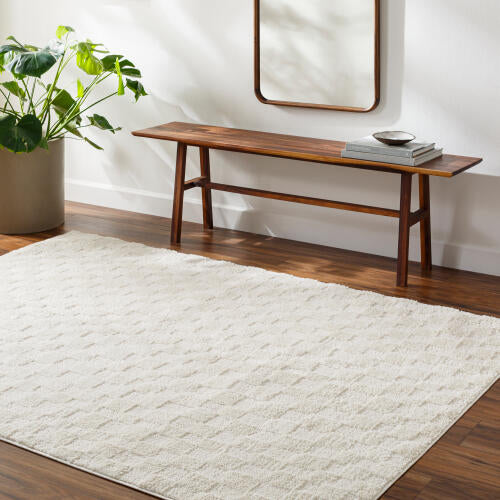 Livabliss Freud Machine Woven Rug — Ivory | FEU-2306 - colour & pattern