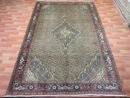 7'x10' Hand-Knotted Persian Green/Burgundy Area Rug – KB Rugs