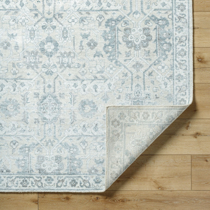Aleyna Hand Knotted Rug — Light Blue / Cream | ANE-2300