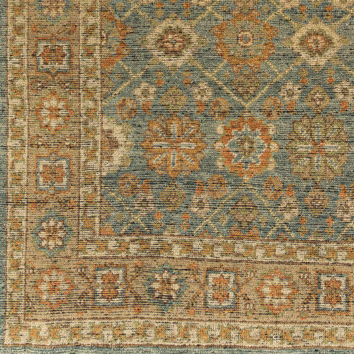 Reign Handmade Wool Rug — Teal / Terracotta Vintage Medallion | REG-2308