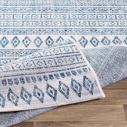 Livabliss Eagean Machine Woven Rug — Blue / Ivory | EAG-2344