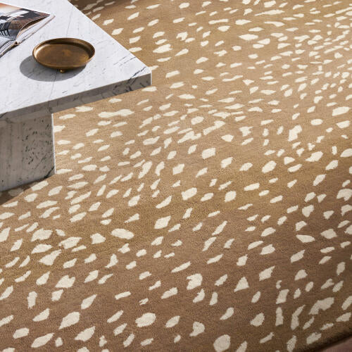 Athena Handmade Wool Rug — Light Brown / Cream | ATH-5162 - colour & pattern