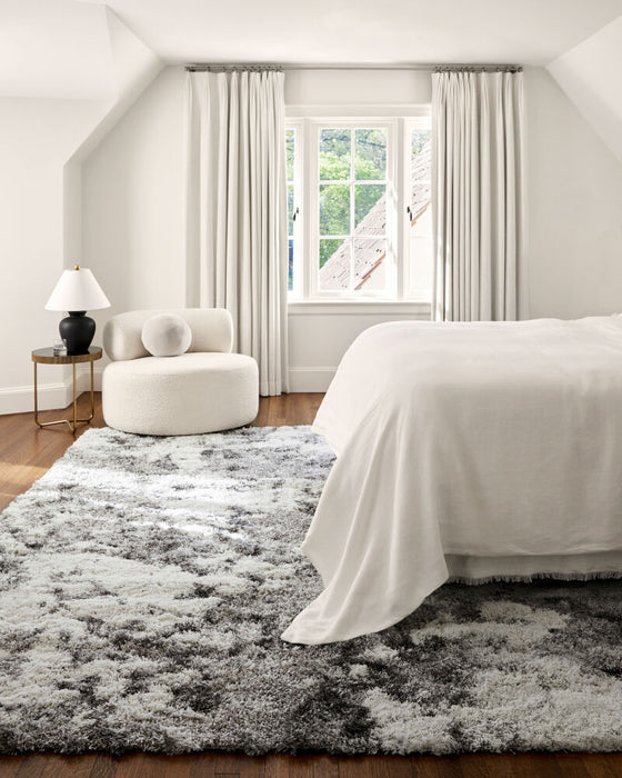 Alta Shag Machine Woven Rug — Off-White / Gray | ASG-2304