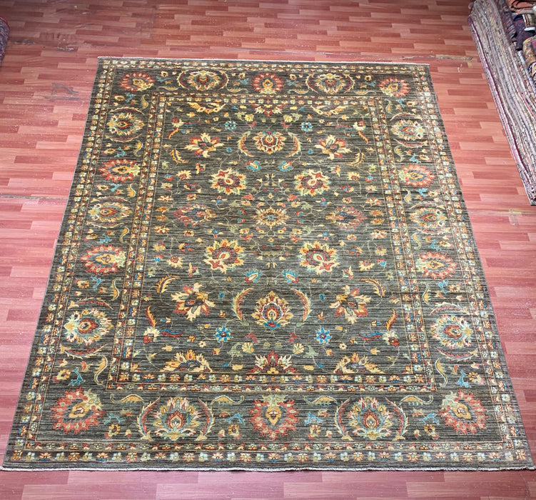 9'x12' Hand-Knotted Chobi Gray/Multi Area Rug – KB Rugs